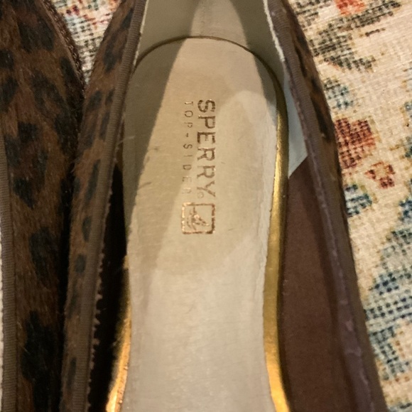 Sperry leopard leather pony hair flats size 8.5 - Picture 3 of 7